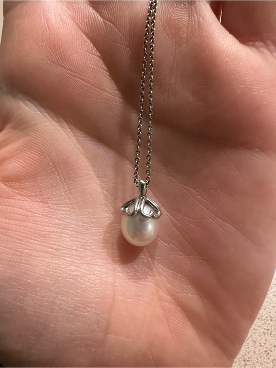 Tiffany & Co. Jewelry - Tiffany Pearl and Sterling Silver 16” Necklace